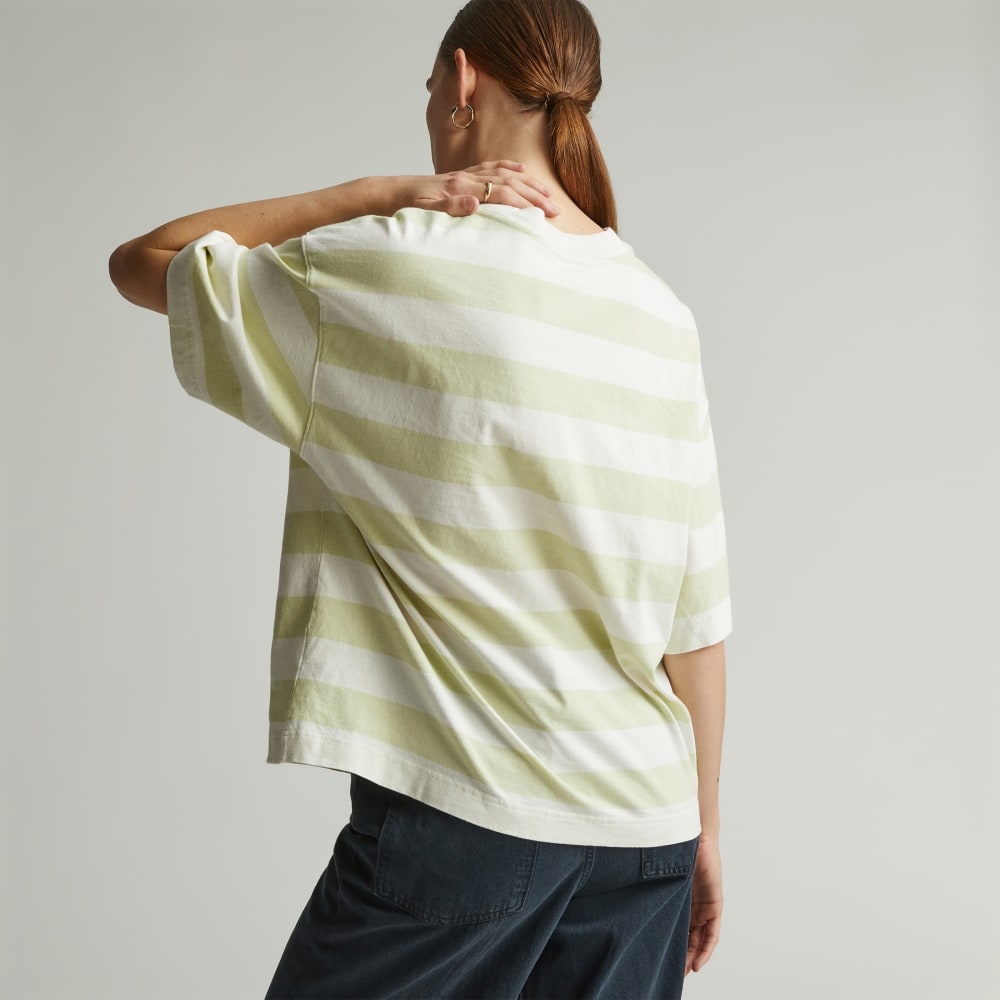 The Premium Weight Relaxed Tee | Seafoam Green / Canvas Tan - Image 4