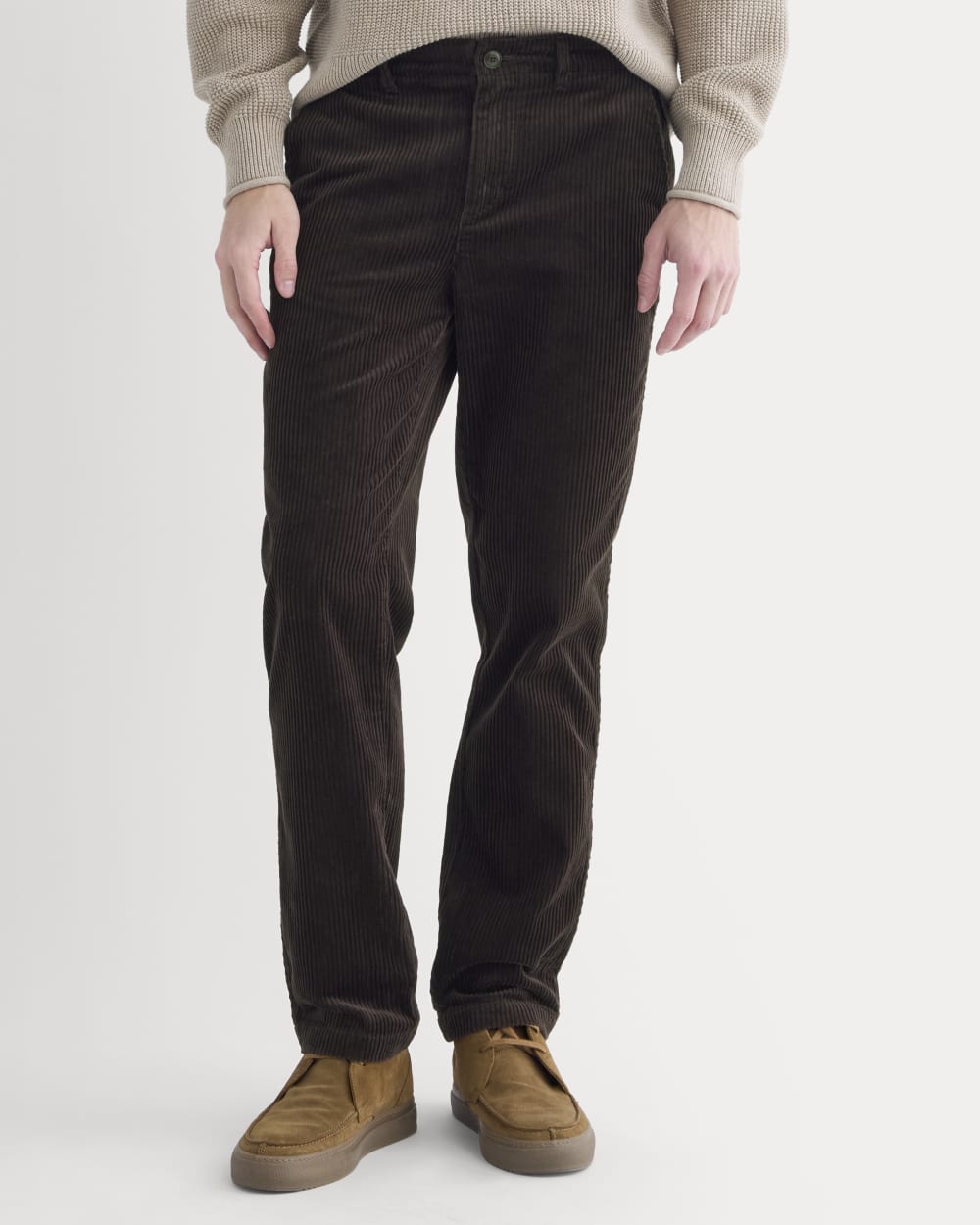 Wide Wale Corduroy Trouser | Dark Chocolate - Image 3