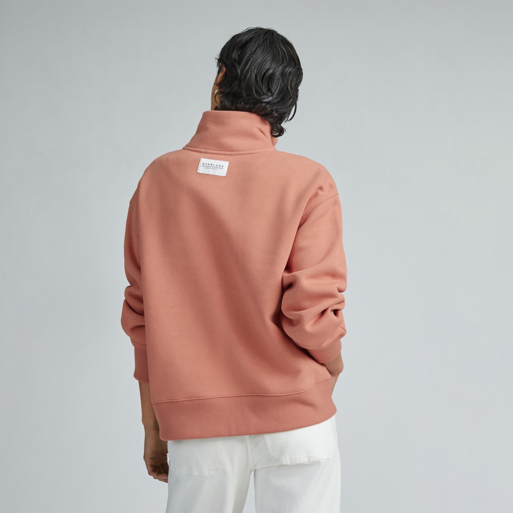 The ReTrack Half-Zip Sweatshirt | Light Rose - Image 3
