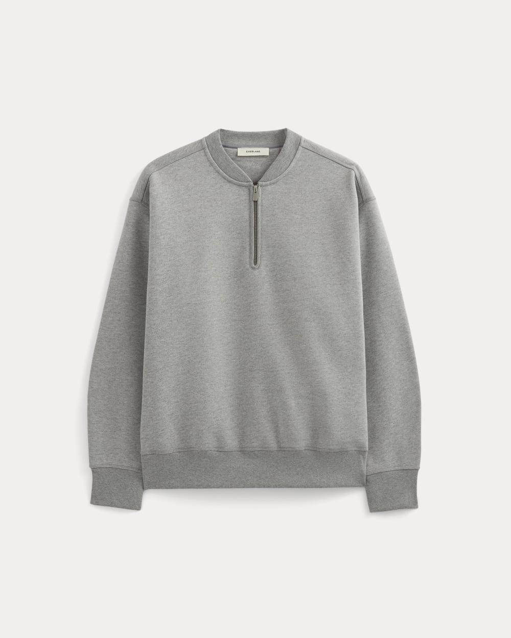 Luxe Fleece Half-Zip Pullover | Vintage Heather Grey - Image 2