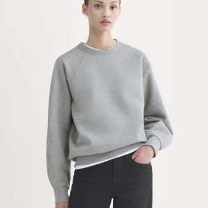 Luxe Fleece Raglan Crewneck | Vintage Heather Grey