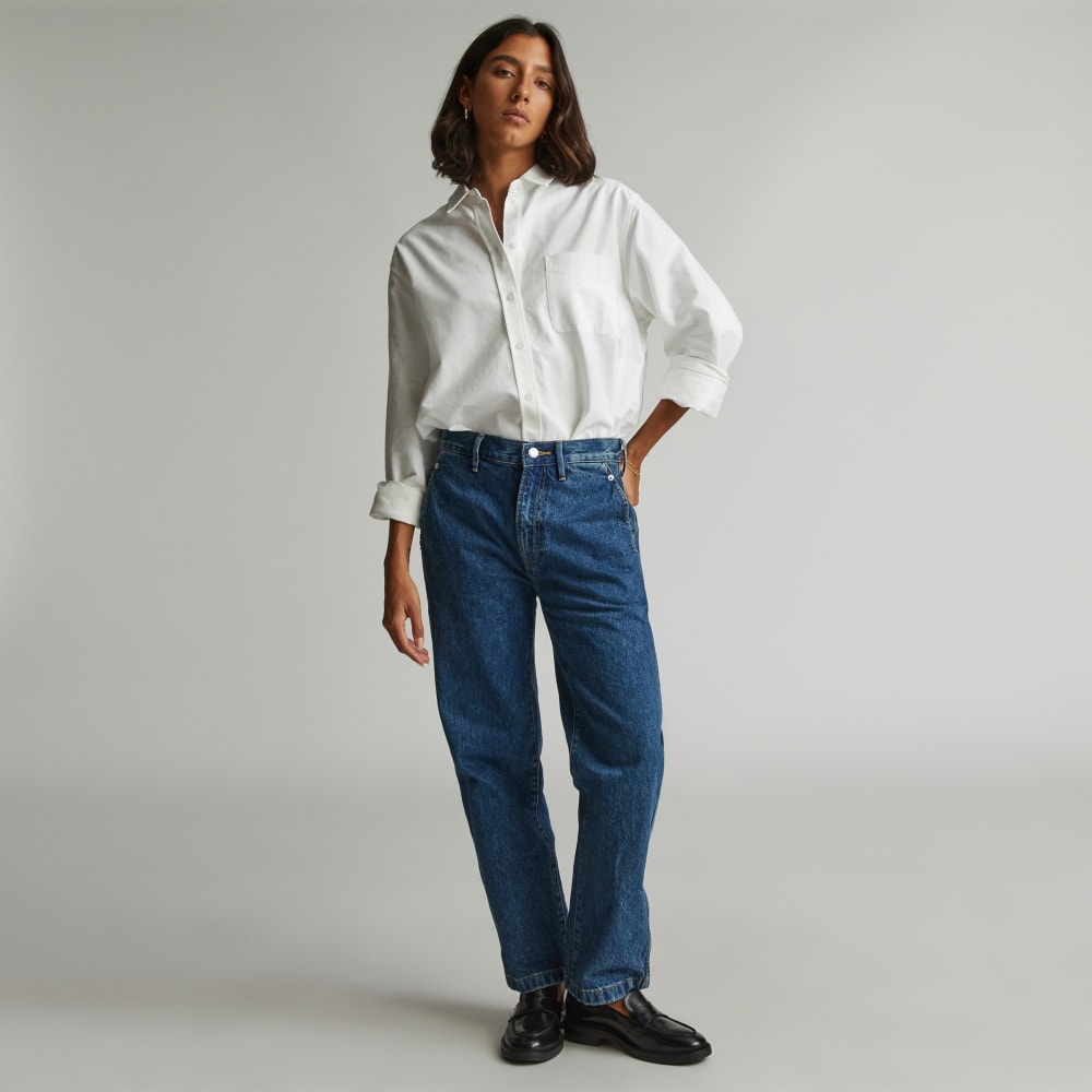 The Cinch Back Utility Jean | Vibrant Blue - Image 9