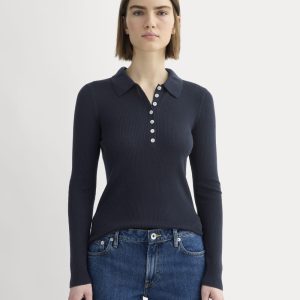 The Polo in Ultrasoft Merino | Navy