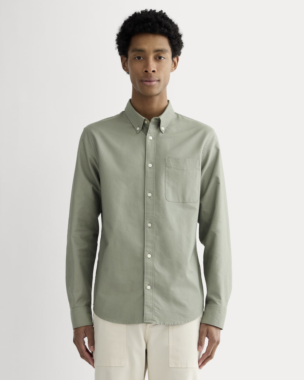 The Slim Oxford Shirt | Sage Green | Standard