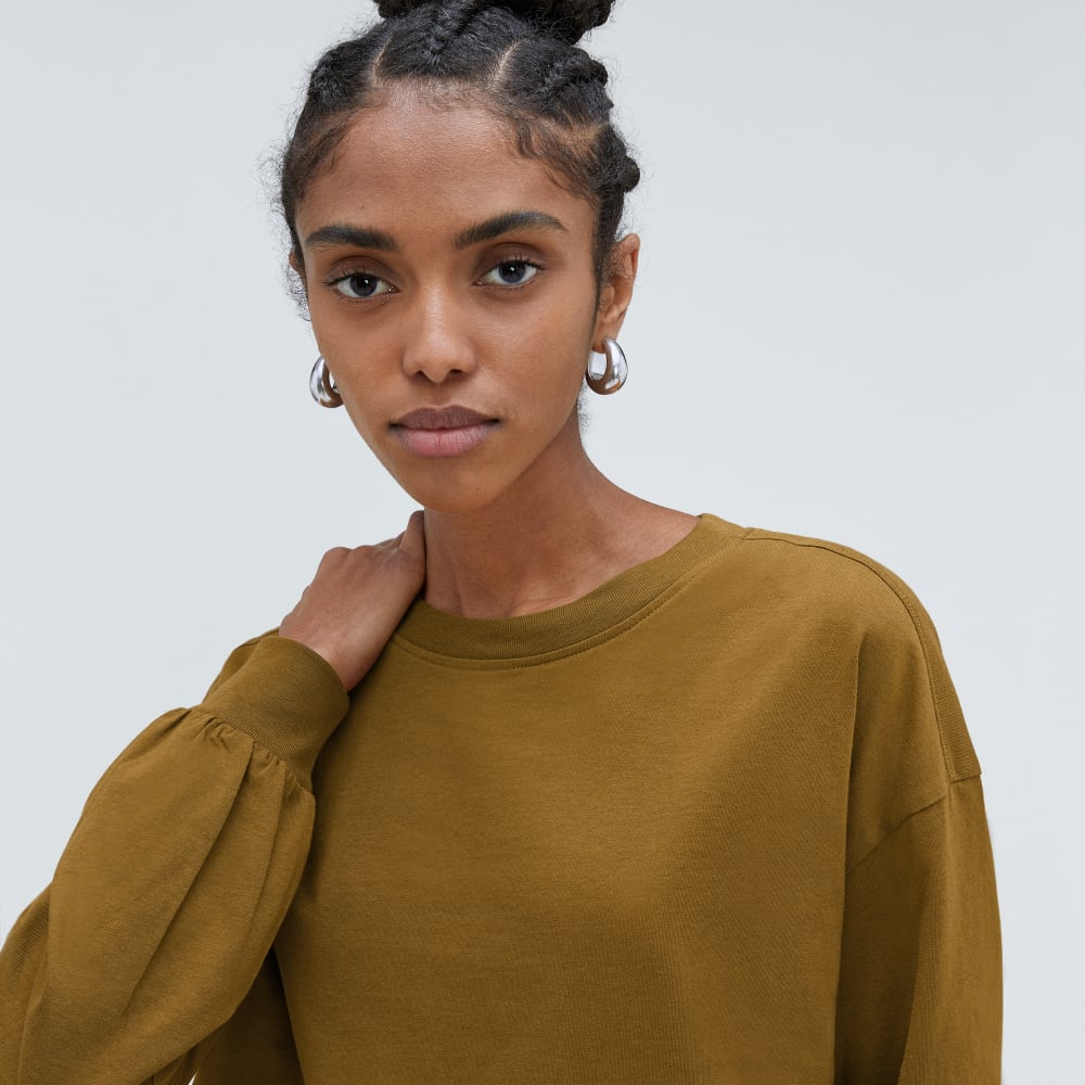 The Organic Cotton Long-Sleeve Tee | Tapenade - Image 4