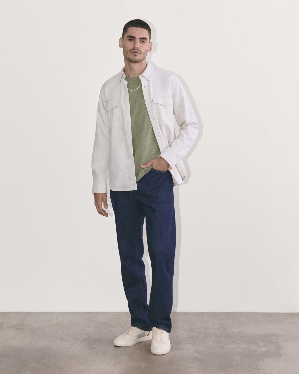 The Premium-Weight Crew | Uniform | Heather Sage Green - Image 2