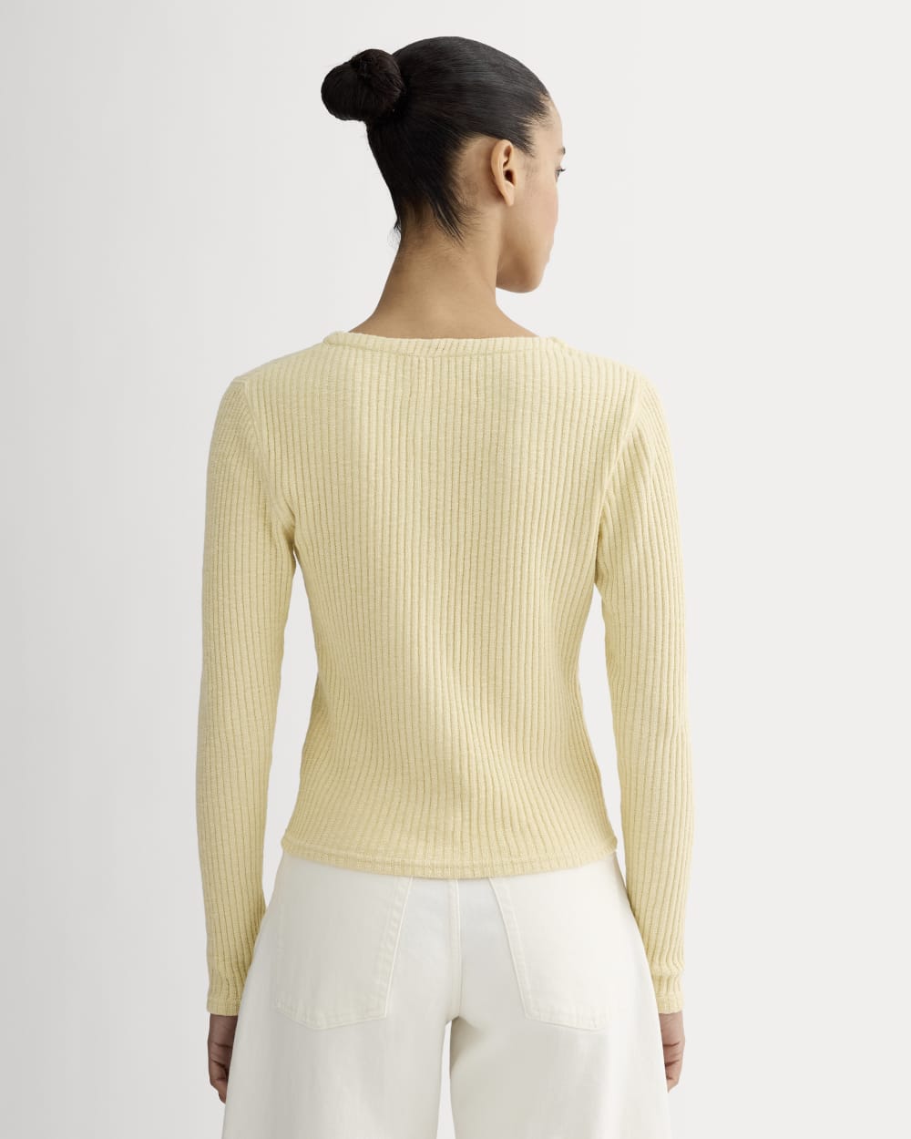 The Cozy Rib Cardigan | Banana Crepe - Image 5