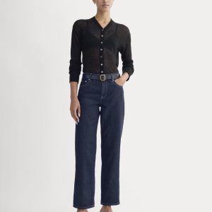 Low-Rise Straight Jean | Tungsten Rinse