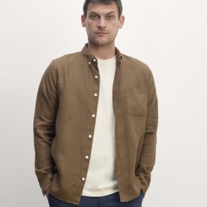 The Classic Shirt in Linen | Cocoa