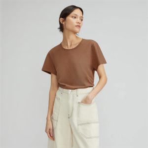 The Relaxed Hemp Tee | Carob Brown