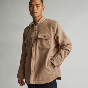 The ReNew Fleece-Lined Heavyweight Overshirt | Mushroom