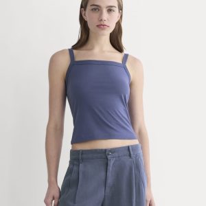 The Essential Square-Neck Tank | Deep Cobalt