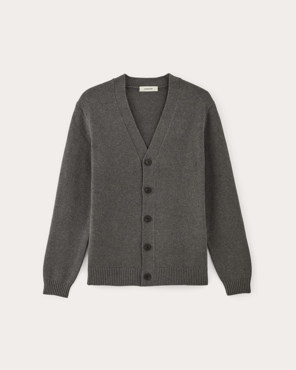 The Classic Cardigan in Everyday Cotton | Heathered Charcoal - Image 2