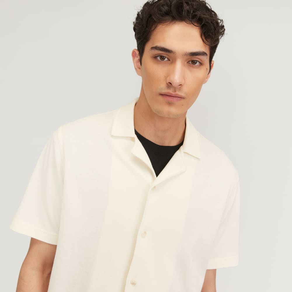 The Pique Short-Sleeve Shirt | Bone - Image 4