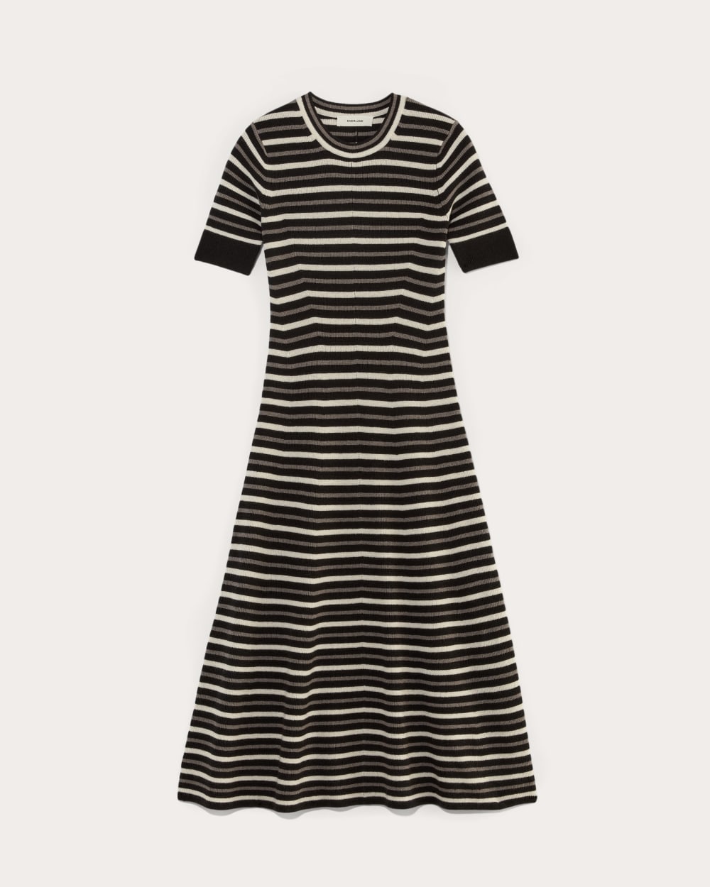 The Ribbed Sweater Dress | Taupe / Canvas / Black - Image 2