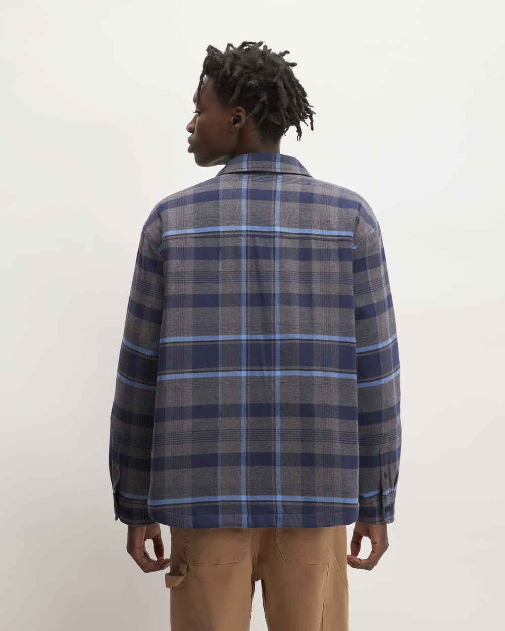The Flannel Filled Shirt Jacket | Heritage Blue / Black / Navy / Heather Charcoal - Image 6