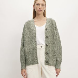 The Felted Merino Cardigan | Seafoam Green / Kambaba Twist