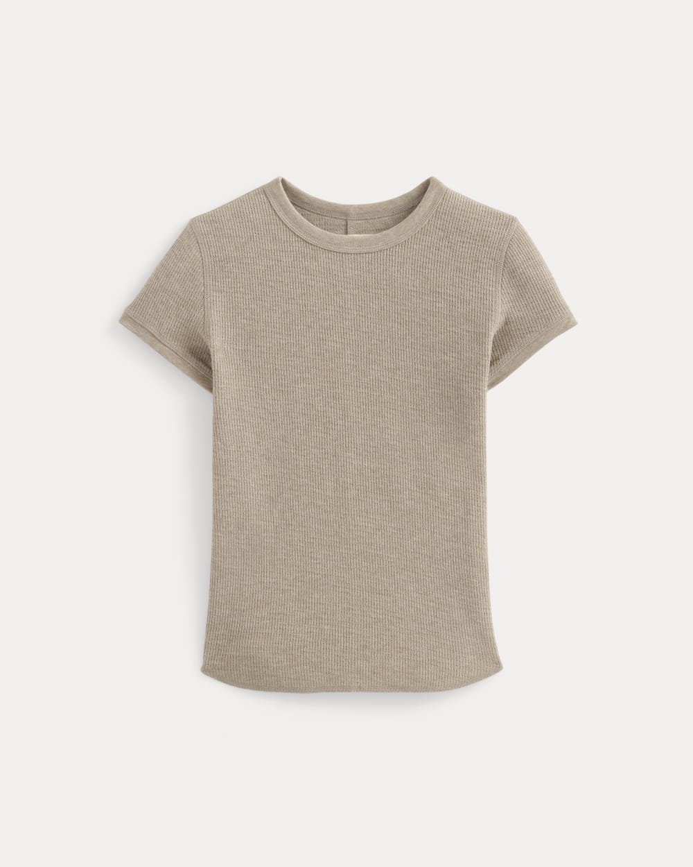 Shrunken Tee in Cozy Waffle | Heathered Oatmeal - Image 2
