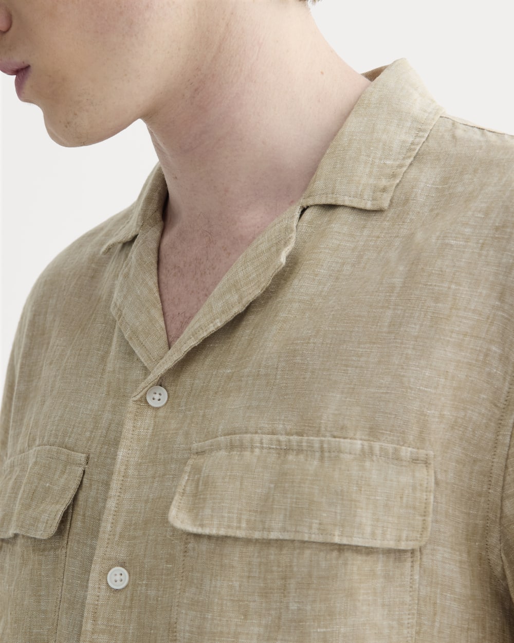 The Resort Shirt in Linen | Cornstalk Chambray - Image 4
