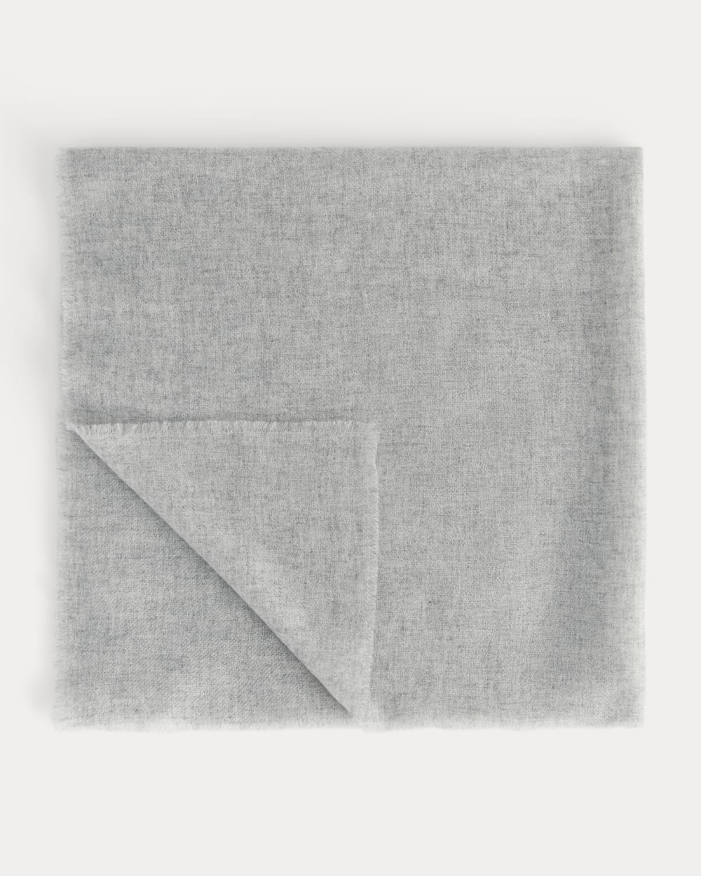 The Cashmere Feather Scarf | Heathered Grey - Image 2