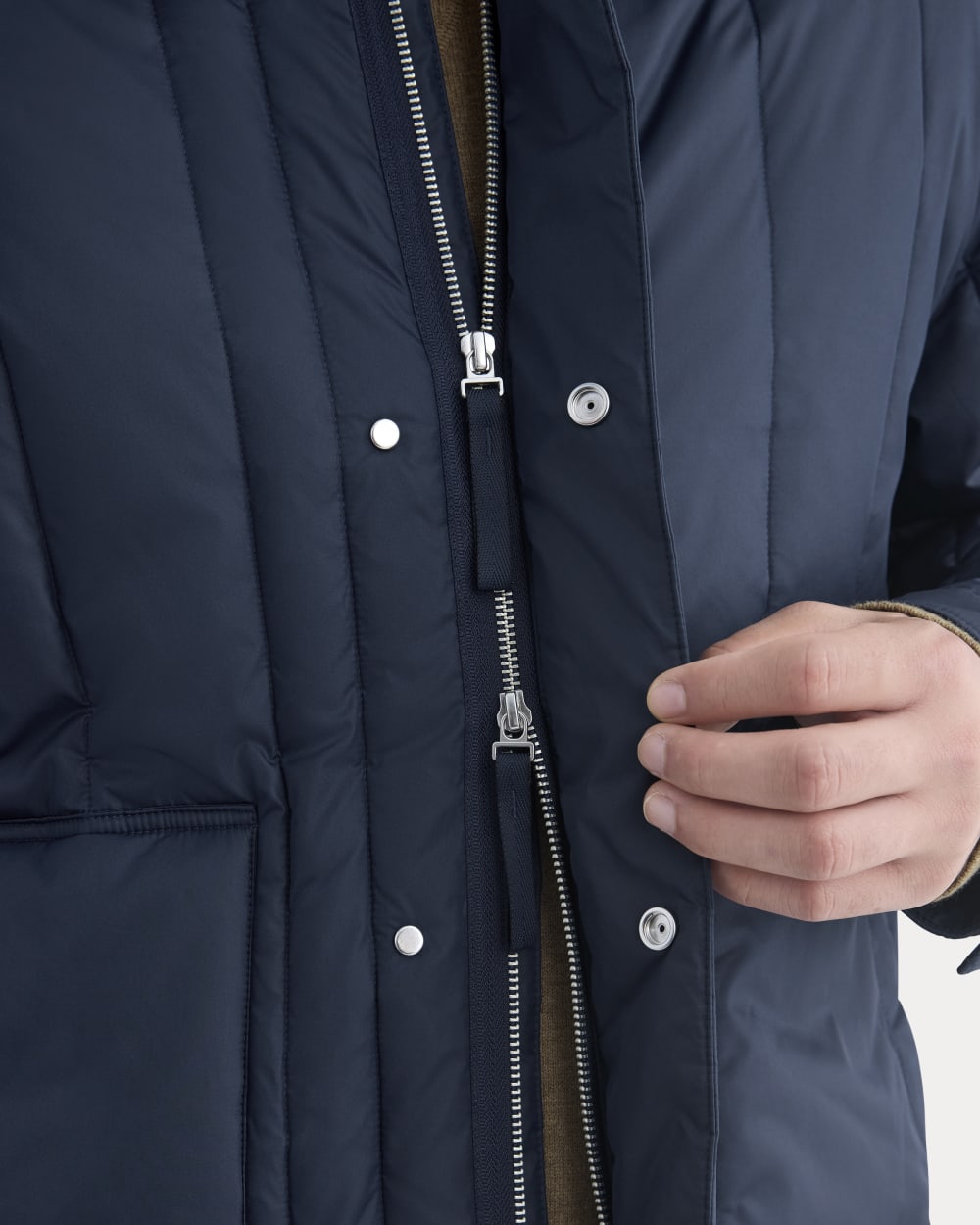 ReNew Vertical-Quilted Jacket | Navy - Image 5