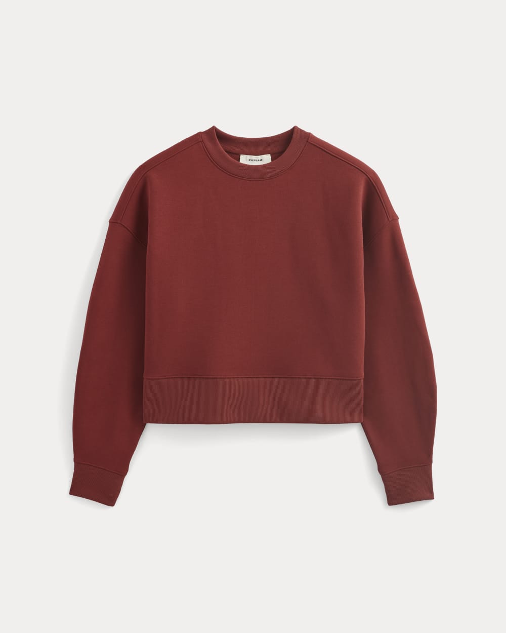 Luxe Fleece Sweatshirt | Merlot - Image 2