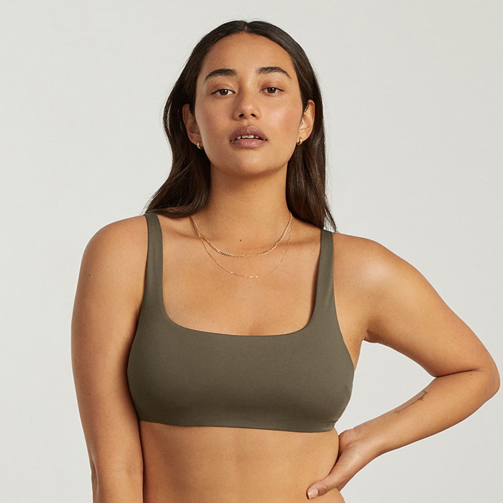 The Square-Neck Bikini Top | Beech - Image 2