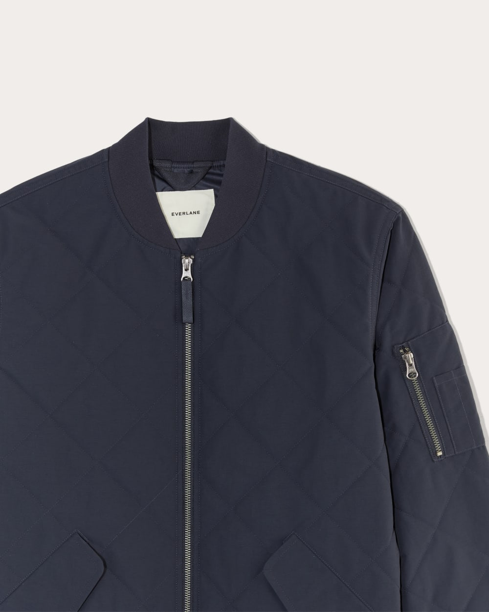 The Quilted Bomber | Navy - Image 2