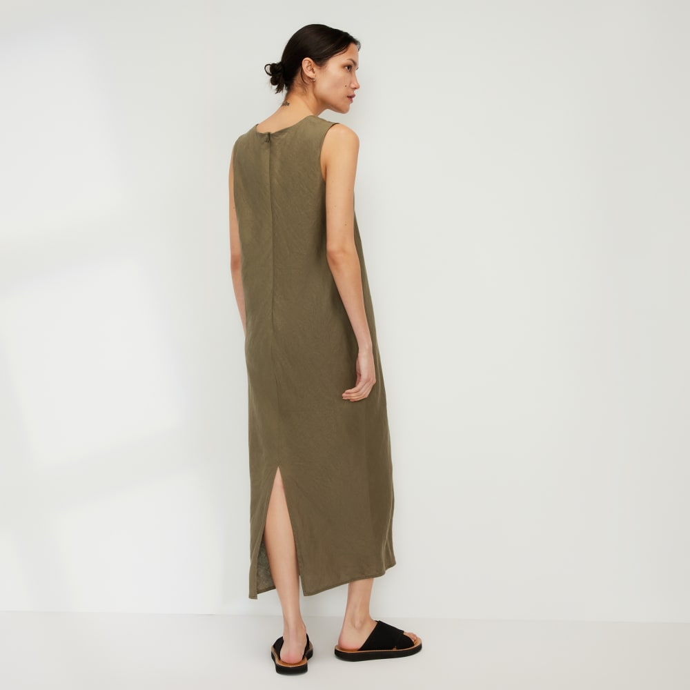The Linen Bias Cut Dress | Kalamata - Image 3