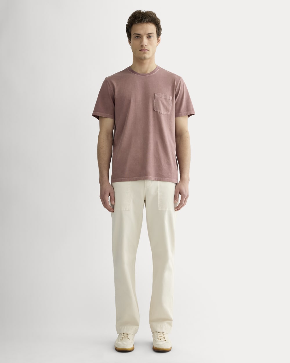 The Essential Organic Garment-Dyed Crew | Brown Garment Dye - Image 4