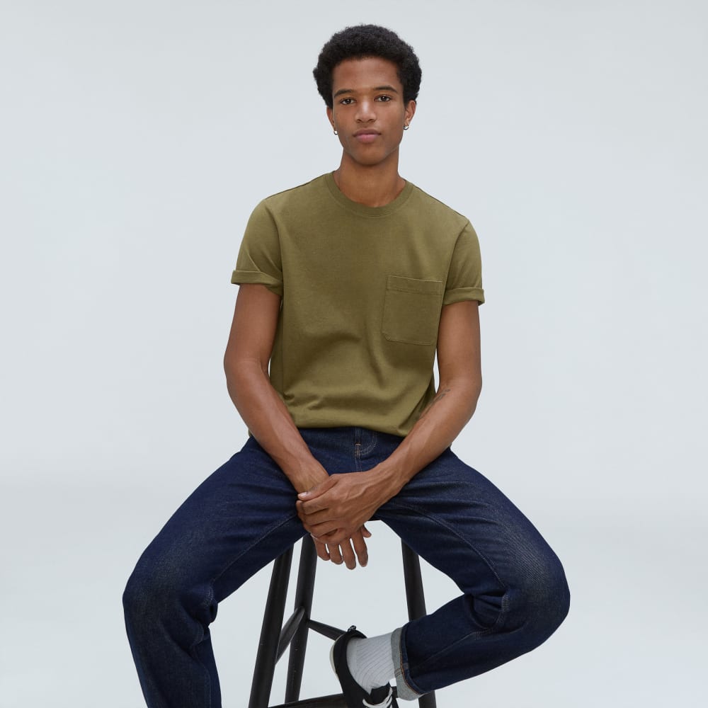 The Premium-Weight Pocket Tee | Uniform | Olive - Image 5