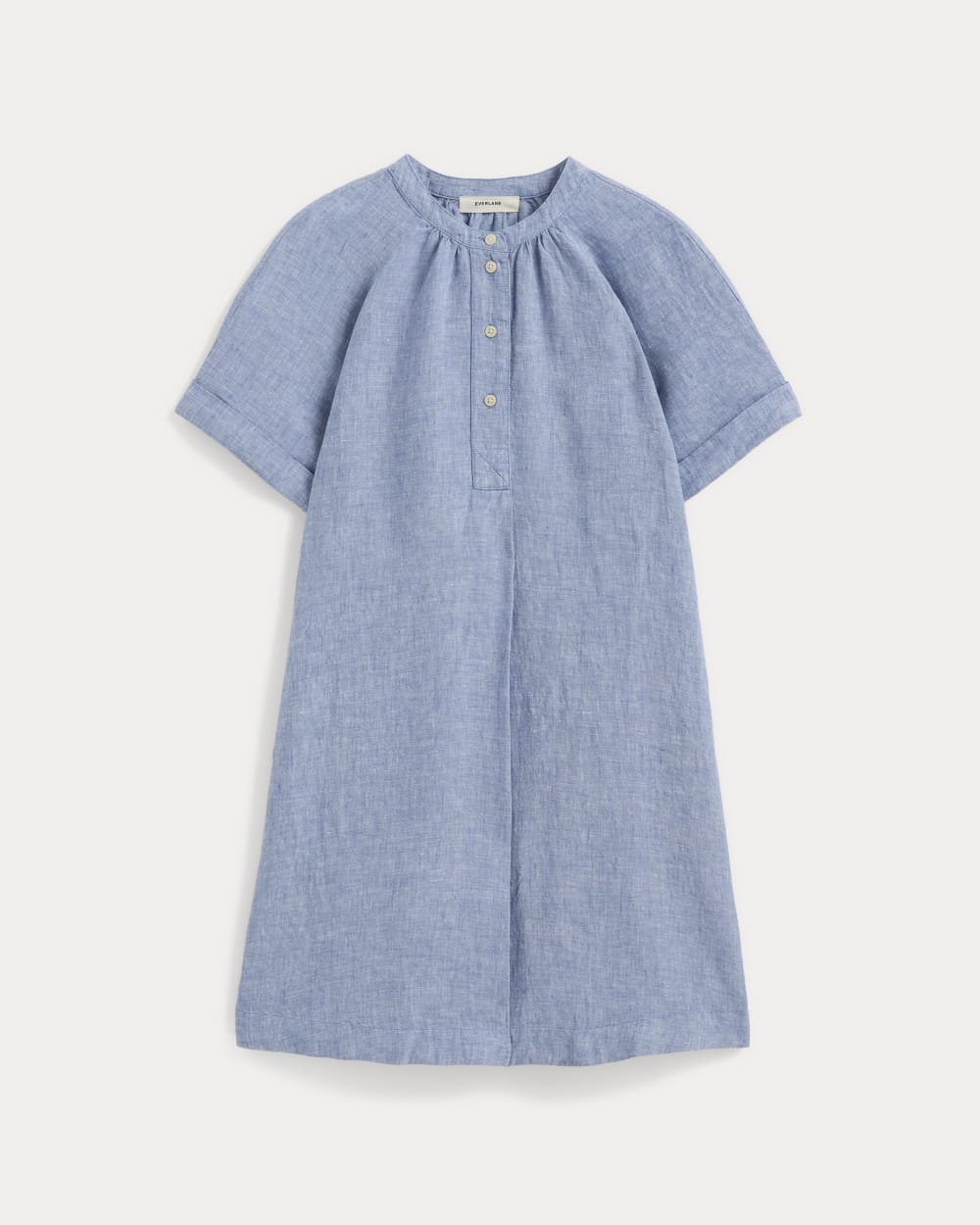 The Popover Dress in Linen | Chambray - Image 2