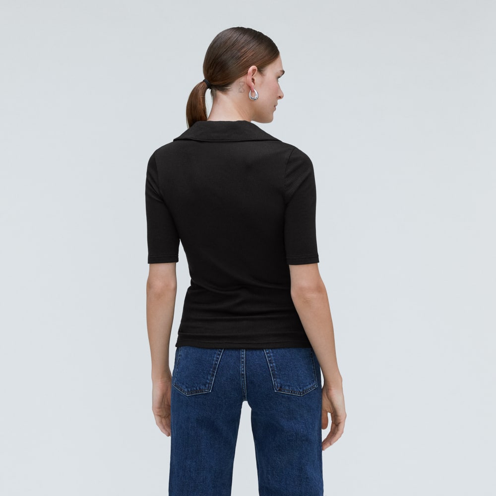 The Super-Soft Short Sleeve Polo | Black - Image 3