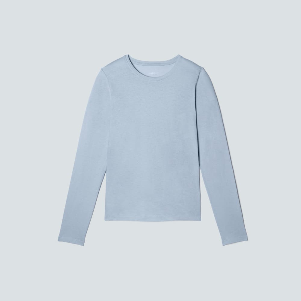 The Organic Cotton Long-Sleeve Crew | Mist - Image 2
