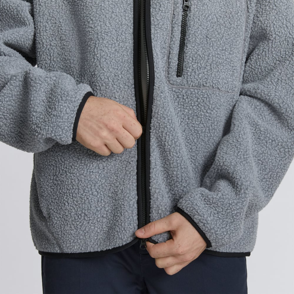 The ReNew Fleece Full Zip | Heathered Coal - Image 5