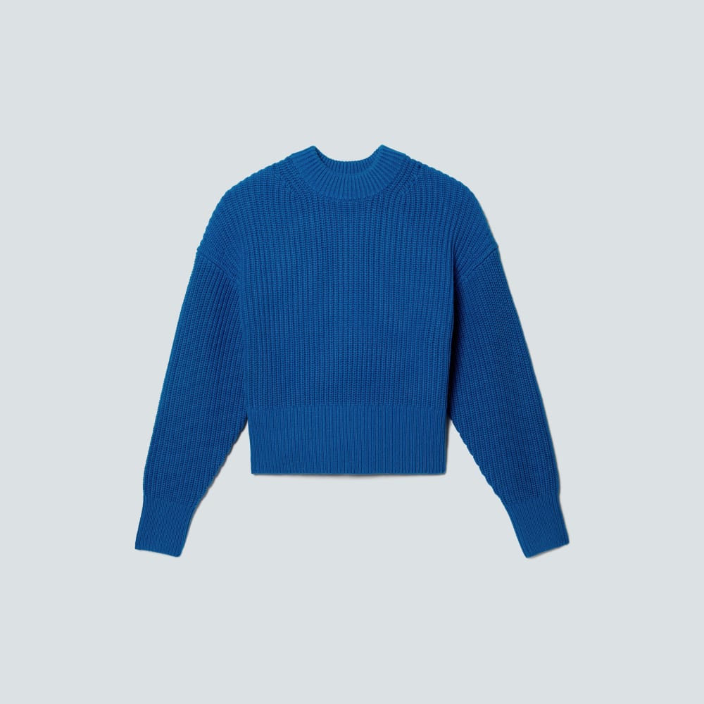 The Texture Cotton Crew | Lapis Blue - Image 2