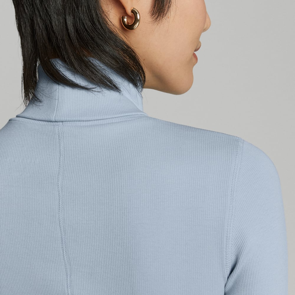 The Luxe Micro-Rib Turtleneck | Mist - Image 4