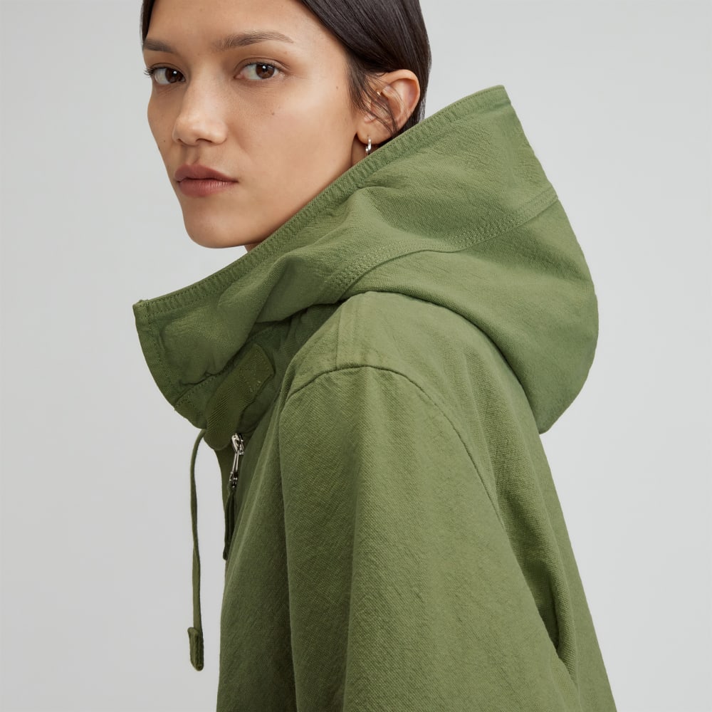 The Canvas Organic Cotton Anorak | Forest Green - Image 4