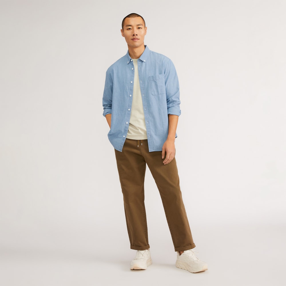 The Relaxed Organic Chambray Shirt | Mid ReChambray - Image 6
