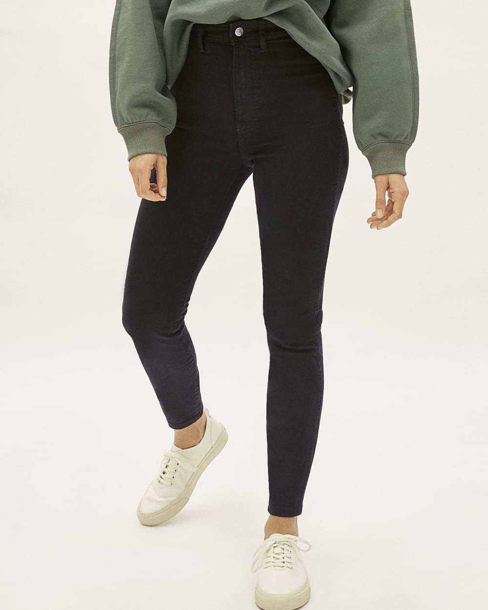 The Way-High® Clean Front Skinny Jean | Black | 28.5 Inseam - Image 3