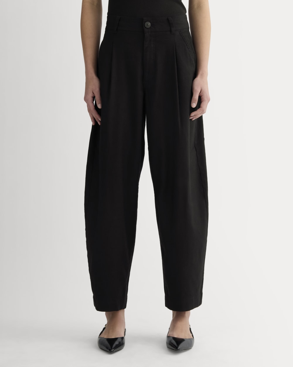 The Everywhere Pant in Stretch Linen | Black - Image 3