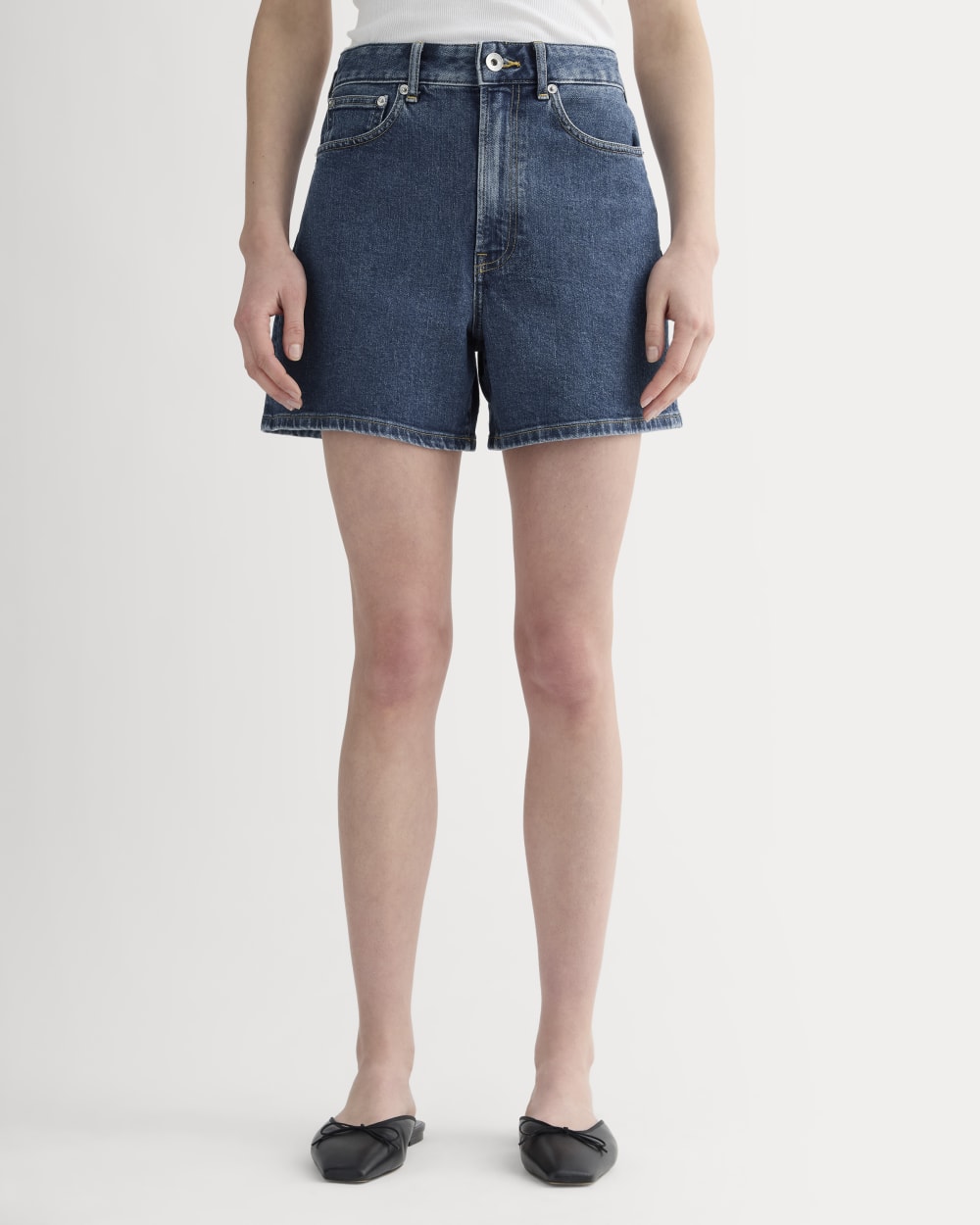 The A-Line Denim Short | Ocean - Image 3