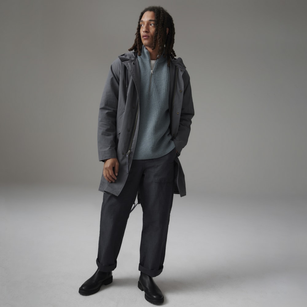 The Waxed Cotton Parka | Slate