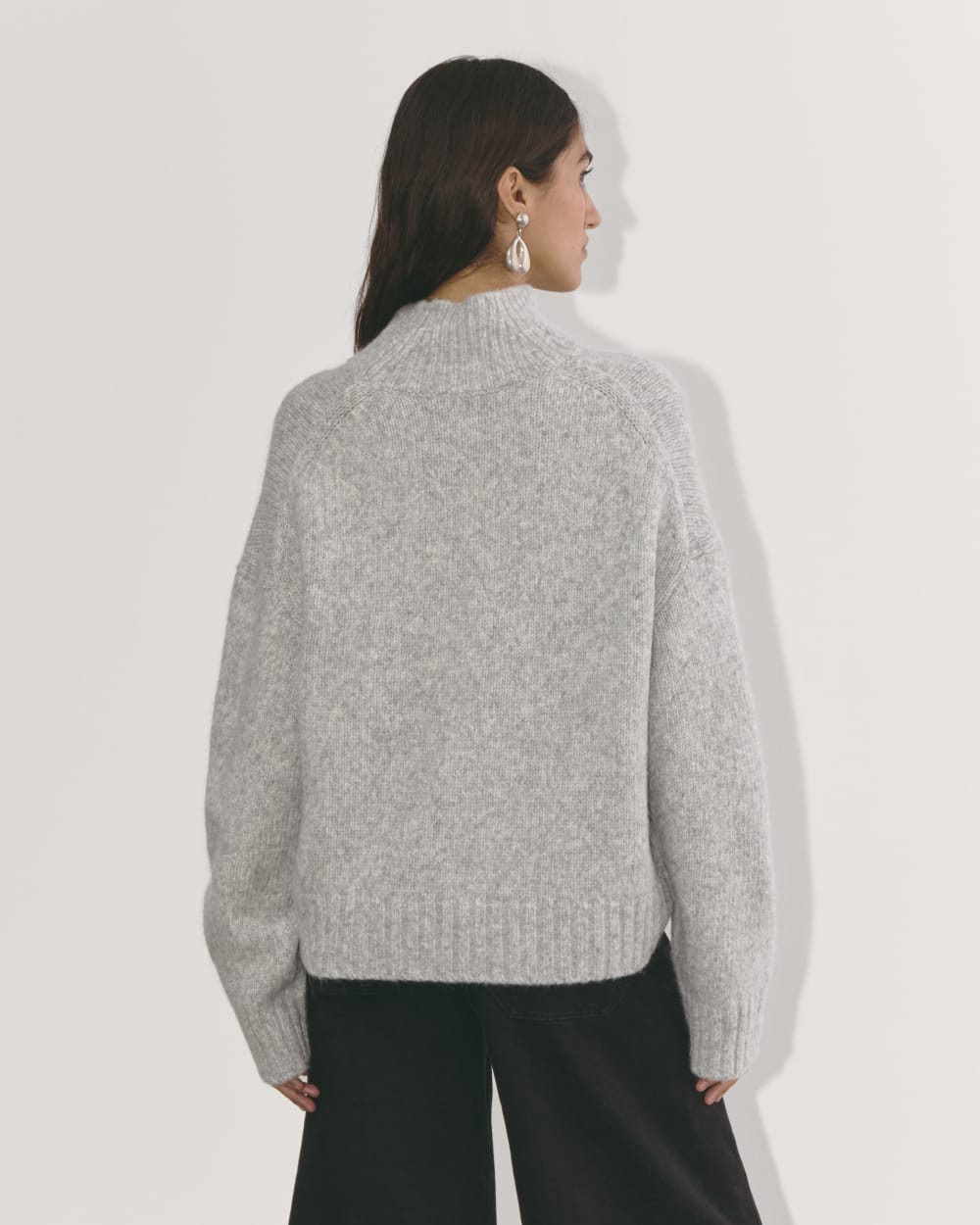 The Cloud Oversized Turtleneck | Heather Grey - Image 5