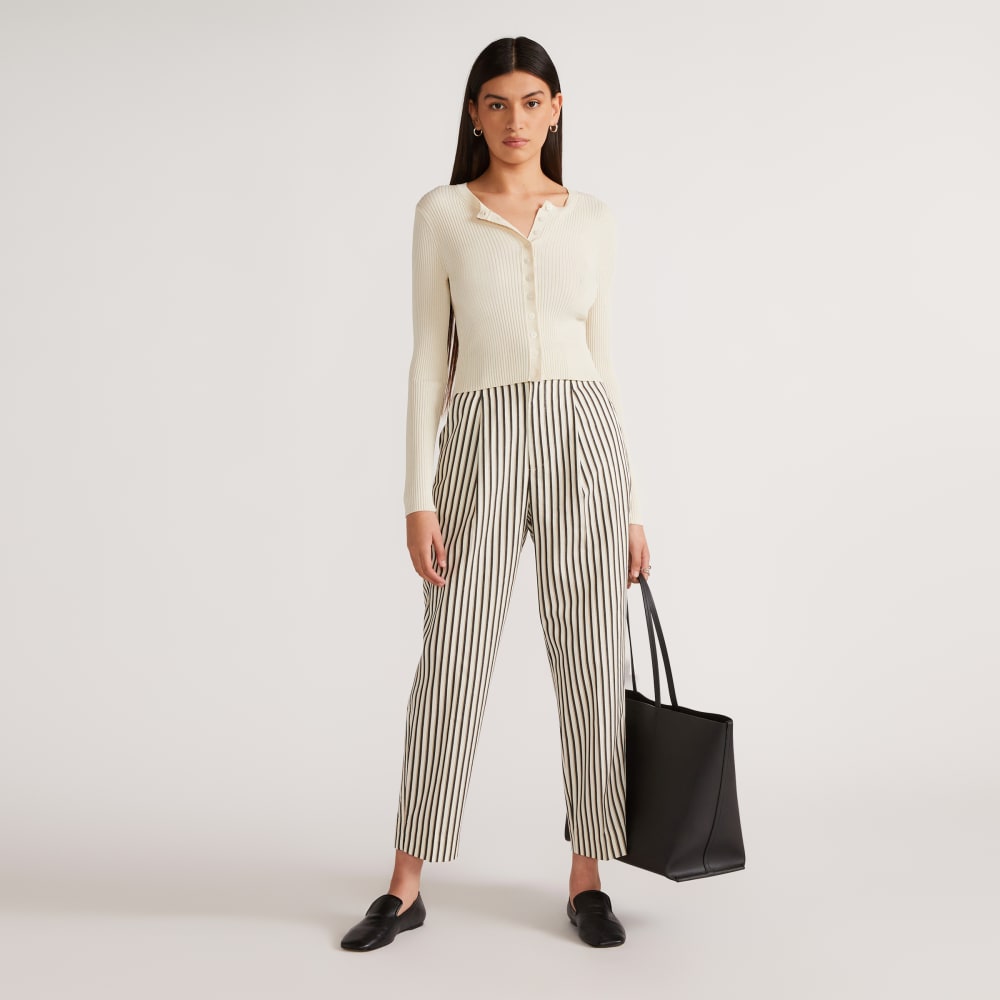 The Draper Tapered Pant in Buttersmooth | Ombre Stripe