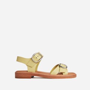 The Twin Buckle Sandal | Leek