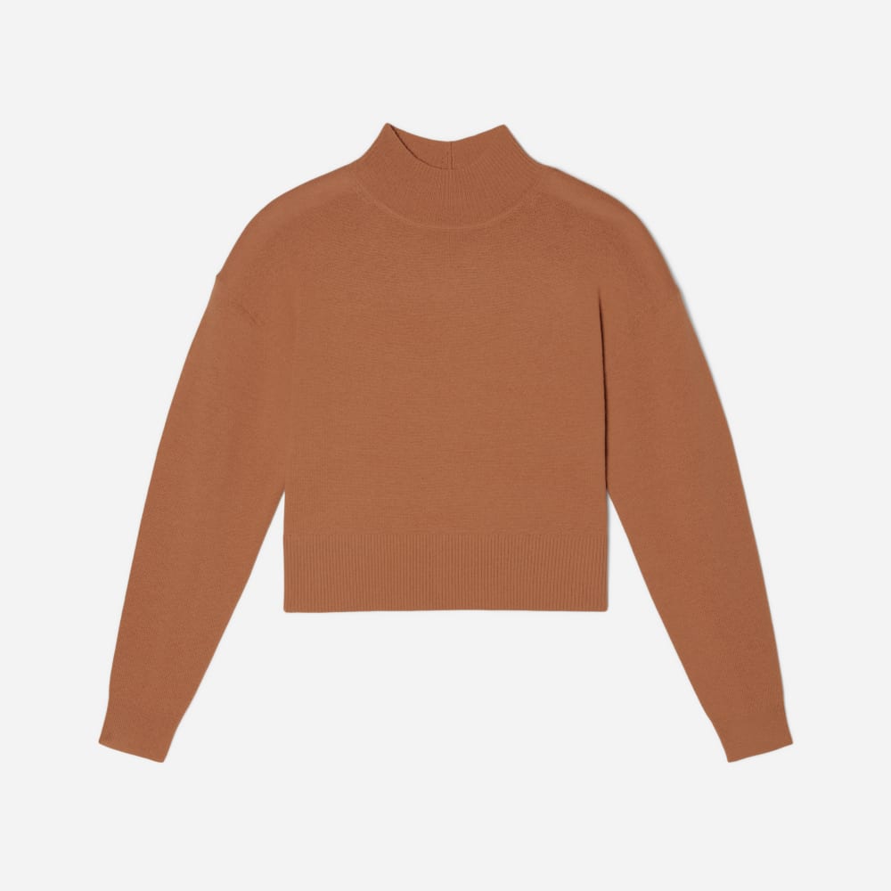 The Luxe Merino Turtleneck | Tawny Brown - Image 2