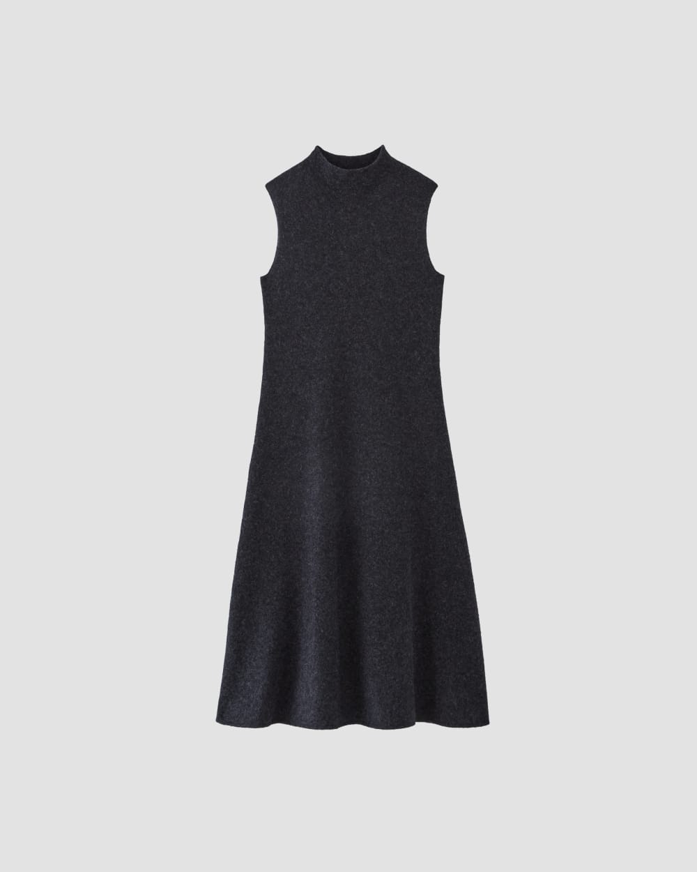 The Cozy-Stretch Sleeveless Midi Dress | Charcoal - Image 2