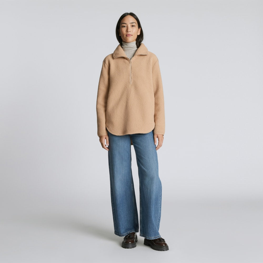 The ReNew Fleece Half-Zip | Tan - Image 9