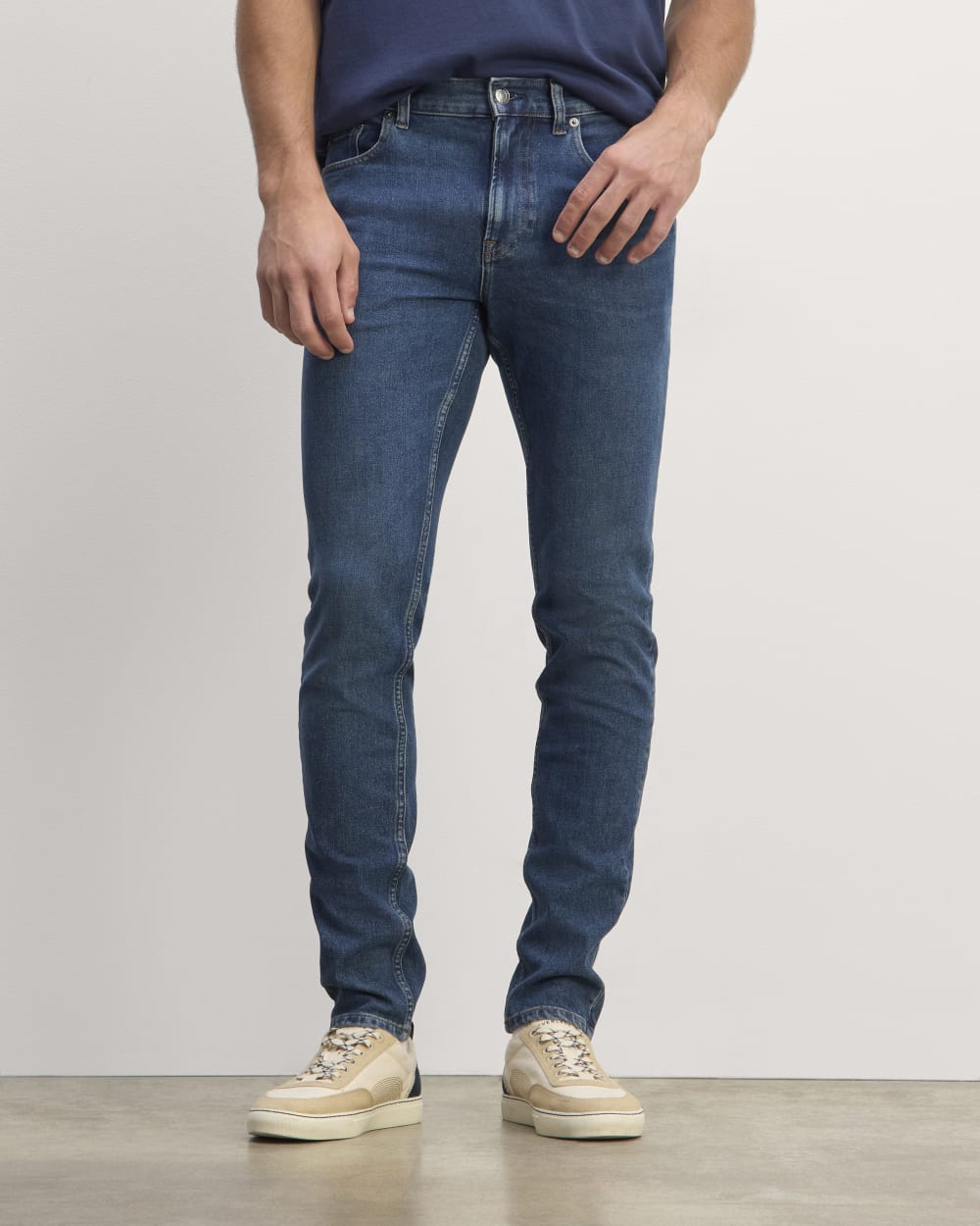 The Skinny 4-Way Stretch Organic Jean | Uniform | Medium Indigo - Image 3